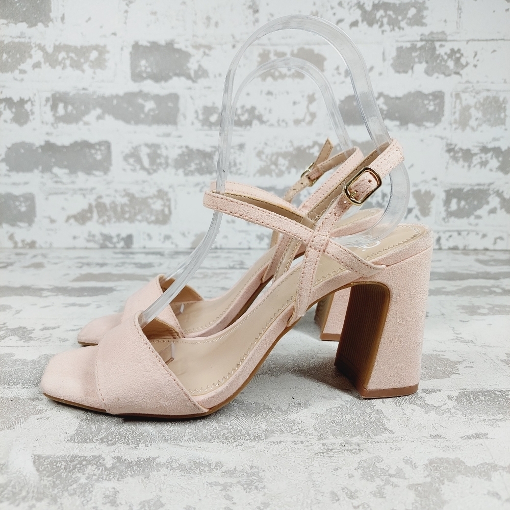 New BP Block Heel Slingback Ankle Strap Sandals D873